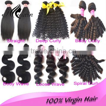 Wholesale virgin asian hair weave, all types virgin asian hair weave