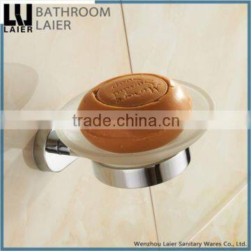 Hotel Style Zinc Alloy Chrome Finishing Bathroom Sanitary Items Wall Mounted Soap Dish holder