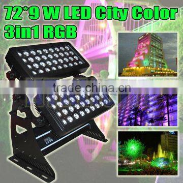 72*9W 3in1 led city color