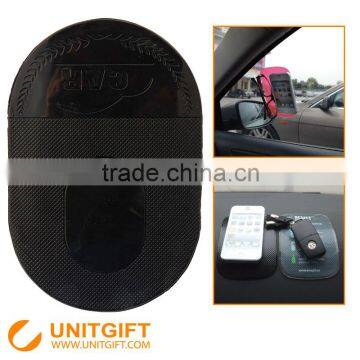Car non slip mat custom print logo antislip mat Sticky silicone antislip mat