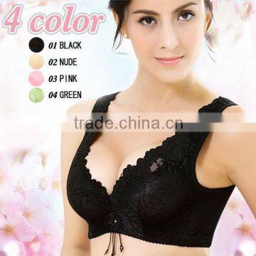 Lace bra full cup 4 rows 4 buckles sexy hot push up bra, new design of bra, mature lady sexy bra underwear