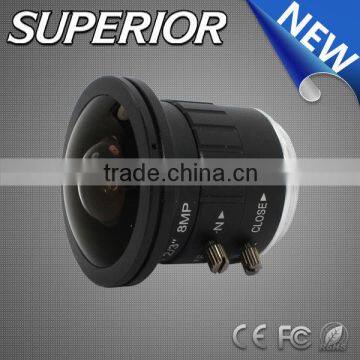 Fisheye Lens with special systems and technologies 8.0 MP 2.5mm F1.6 CS mount IR night vision Fisheye Lens