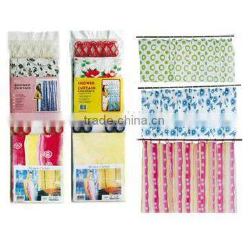 PE Shower Curtain Printed Shower Curtain Polyester Shower Curtain