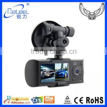 2.7 Inch TFT LCD GPS navigation dual lens x3000 car dvr