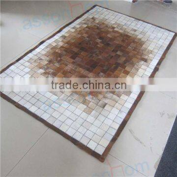 Leather Rug Patchwork Carpet