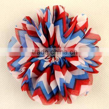 National Day's Decoratiom Chiffon Shabby Flower, Chiffon Shabby Trimming Flower photo-2