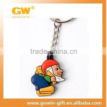 high quality Santa Claus pvc key chain