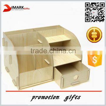 bamboo desk organizer document tray office table supplies organizer