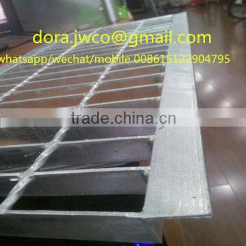 steel floor drain grate (HotDip Galvazized) conduit for water passage.