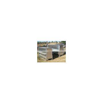 heavy duty galvanized steel grain sheep feeder