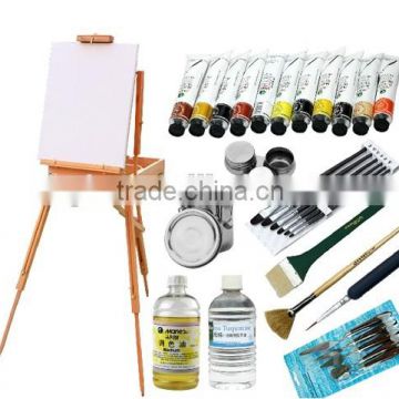 12 items sets oil paint art material tool set (Marie's oil paint+oil paint material tool set+brushes set)