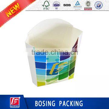 New design colorful printing food box fried chip box