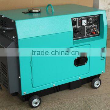 Air-cooled small portable silent diesel power generator 5kw with CE/ISO