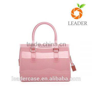 Factory sale directly lovely trendy style pvc handbag