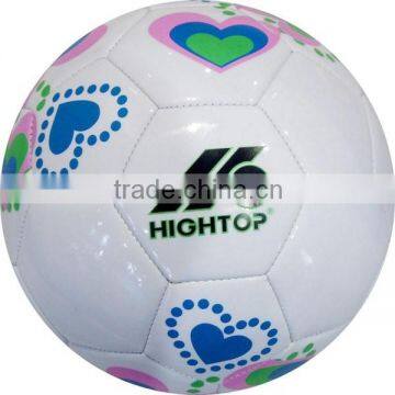 size 5 plain soccer ball /official weight football/wholesale PVC machine stitched football