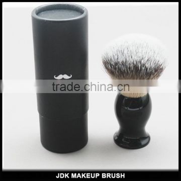 JDK Handmade Wholesale Synthetic hair shave brush Paper Tube box Packaging shaving brush set with Private label