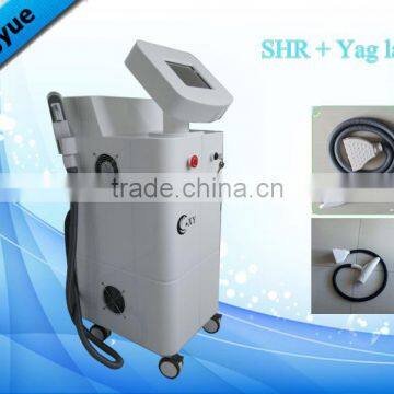 Q Switched Nd Yag Laser Tattoo Removal Machine Salon SHR 640 - 950 Nm Elight Laser Facial Veins Treatment Hair Removal Nd Yag Laser Tattoo Removal Machine