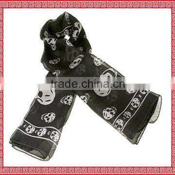 hot sale polyester ladies silk neck scarf