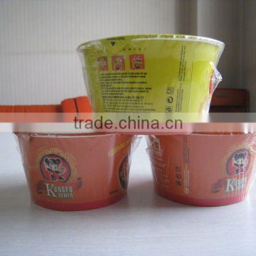 gross weight 90g bucket Instant noodles garlic flavor