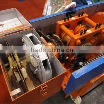 Steel pipe staight rust reomving and paint machine