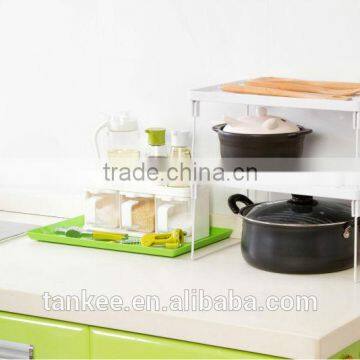 Mini Plastic Bathroom Comestic Storage Rack Kitchen Removable Plate Drying Shelves Rack photo-4
