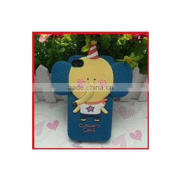 2013 elephant design silicone mobile phone cover