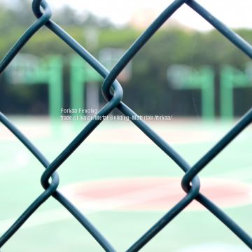 High Quality hot dipped galvanized diamond wire mesh used chain link fence for sale factory