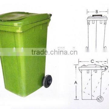 240L Plastic Trash Bin With Wheel photo-2