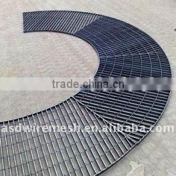 galvanized platform grating with kick plate