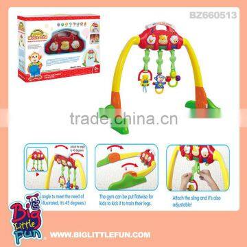 Music baby activity gym,baby play gym with light