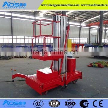 Single Mast Aluminium Hydraulic Lift Table