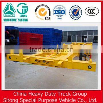 China New 3 Axle 40 ft Container Used Skeleton Semi Trailer for Sale photo-5