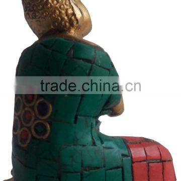 Buddha With Blue Stone Work photo-3