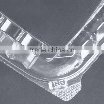 Cheap Price Clamshell Plastic Cake Container Carrier With Hinged Lid, Clear Plastic Take Out Food Packaging Box for Salad photo-6