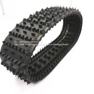 Puyi Snowmobile Rubber Tracks with Wheels 255*72*30