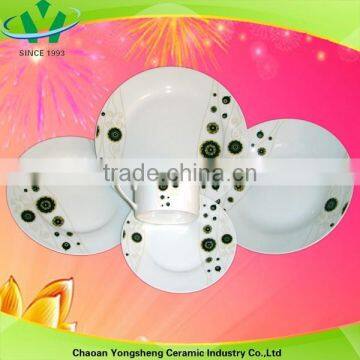 Black and White Hot Sale Porcelain Dinnerware for Hotel