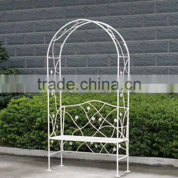 Shabby Chic Garden Metal Wedding Arch photo-6