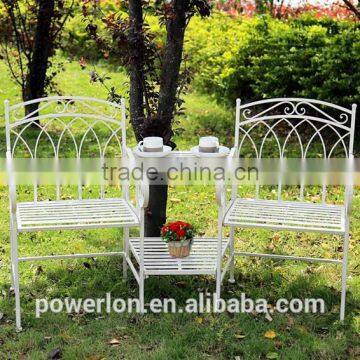 Vintage Shabby Chic Metal Arm Chair photo-2