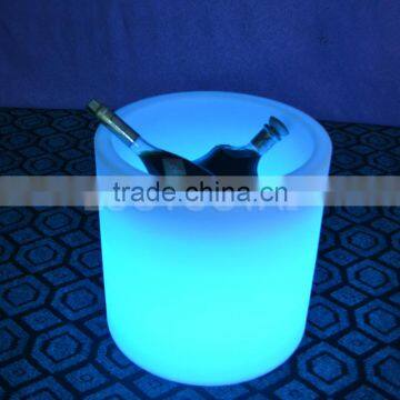 16'' Waterproof Rechargeable RGBW Multi Color LED Light up bar ice bucket/led flower pot with Remote LTT-SF15