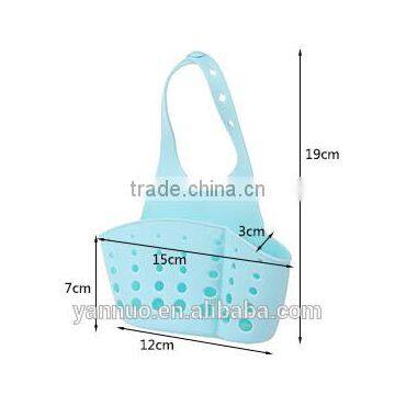 Adjustable Button Type Sink Storage Basket, Food Hanging Baskets Plastic Kitchen photo-6