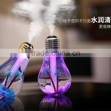 Colorful bulbs humidifier Humidifier office desktop Built-in micro landscape nightlights humidifier