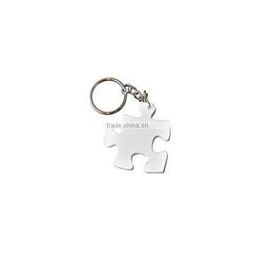 sublimation key chain ,Puzzle Jigsaw polymer key chain