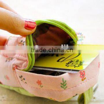 Cy276 Fresh Floral Style Super Mini Schoolbag Shape Coin Purse Canvas Wallet Women Handbag Creative Coin Pouch Gift photo-4