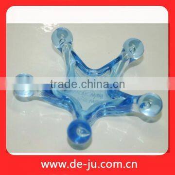 Tranparent Plastic Blue Star Body Head Hand Bath Star Massager photo-4