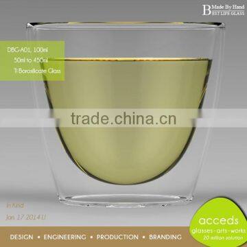 Handcrafted Made-By-Hand Glass Beer Mugs Without Handles photo-3