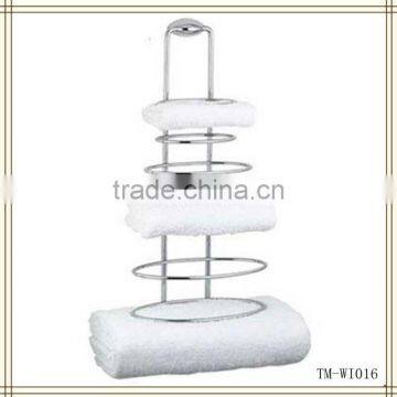 Metal wire wall mounted towel shelf