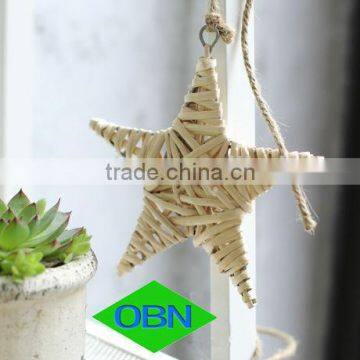 Wicker star shape decoration christmas star