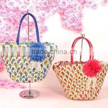 Fashion beach bag girl shoulder bag beach straw bag