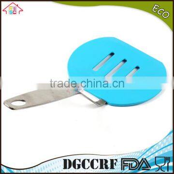 NBRSC Stainless Steel Kitchen Utensil Silicone Shovel BBQ Spade Baking Scoop Pancake Turner photo-3