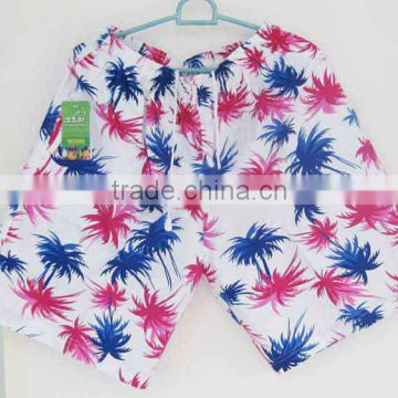 printed cotton men's summer casual hawaiian pants